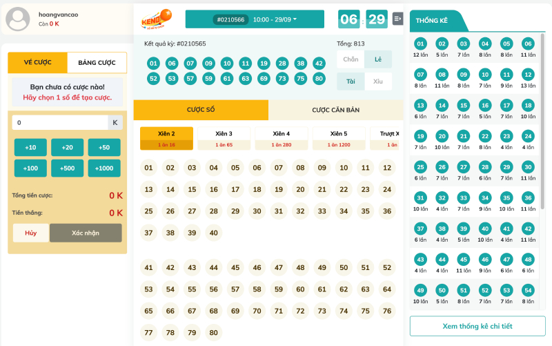 Cách chơi Keno Vietlott tại nhà cái Max88 đơn giản nhất