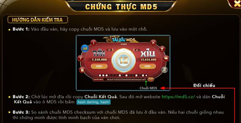 Luật chơi của Tài Xỉu MD5 tại Max88 cho tân thủ