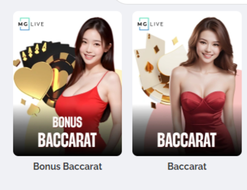Sảnh Baccarat tại Live Casino Max88