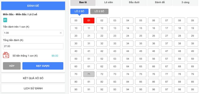 bao lo lo de mien bac