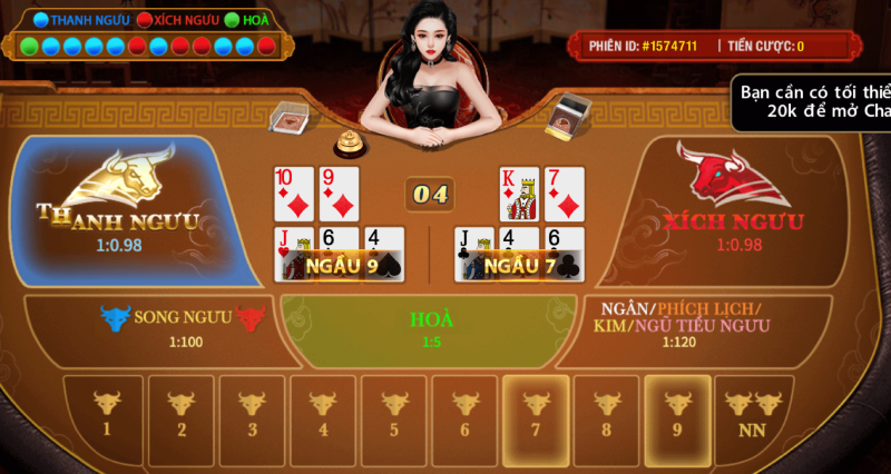 bull bull table game