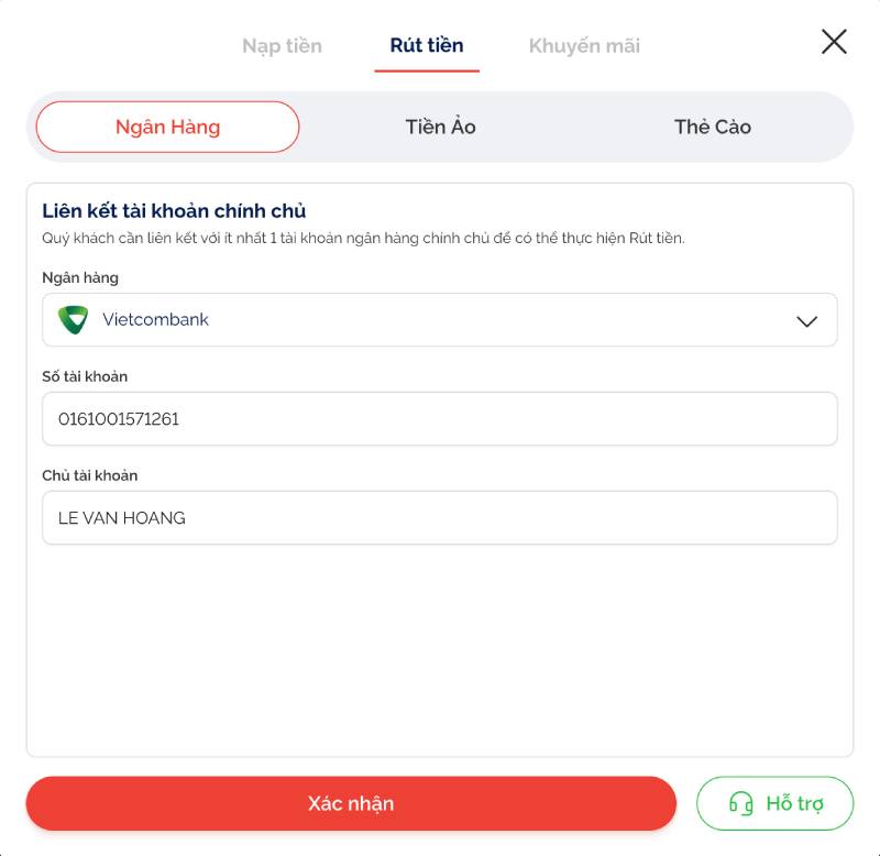 rut tien max88 qua ngan hang